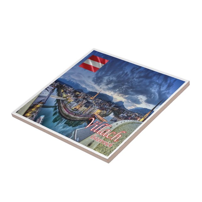 Azulejo De Cerâmica zAT010 VILLACH Áustria (Lateral)