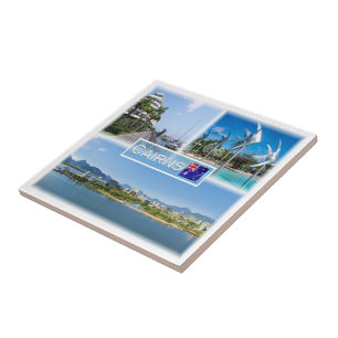 Azulejo De Cerâmica zAU005 CAIRNS, Austrália, Oceânia, Mosaico,