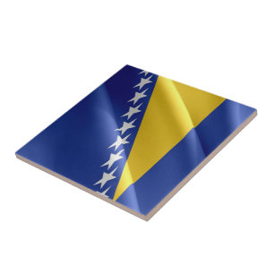 Azulejo De Cerâmica zBA002 WAVING FLAG Bósnia e Herzegovina,
