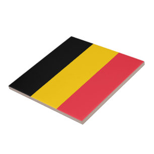 Azulejo De Cerâmica zBE001 BELGIAN FLAG, Bélgica,