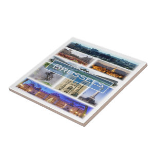 Azulejo De Cerâmica zBE006 BRUXELAS Bélgica,