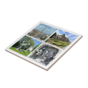 Azulejo De Cerâmica zBE009 BRUXELAS Bruxelles Bélgica,