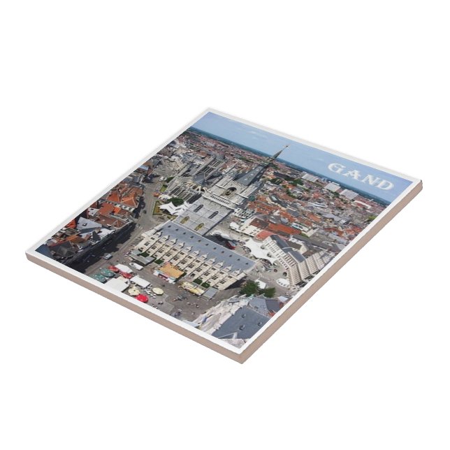 Azulejo De Cerâmica zBE011 GHENT Bélgica, (Lateral)