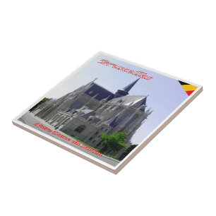 Azulejo De Cerâmica zBE021 BRUXELES BRUXELLES Notre-Dame du Sablon,