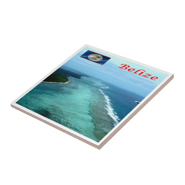 Azulejo De Cerâmica zBZ005 BELIZE Barrier Reef, América (Lateral)