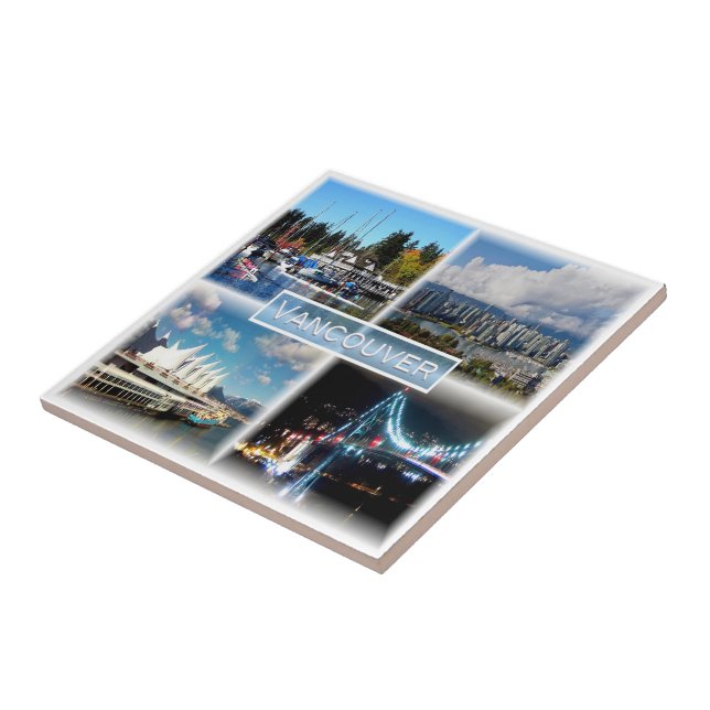 Azulejo De Cerâmica zCA007 VANCOUVER, Stanley Park, Yaletown (Lateral)