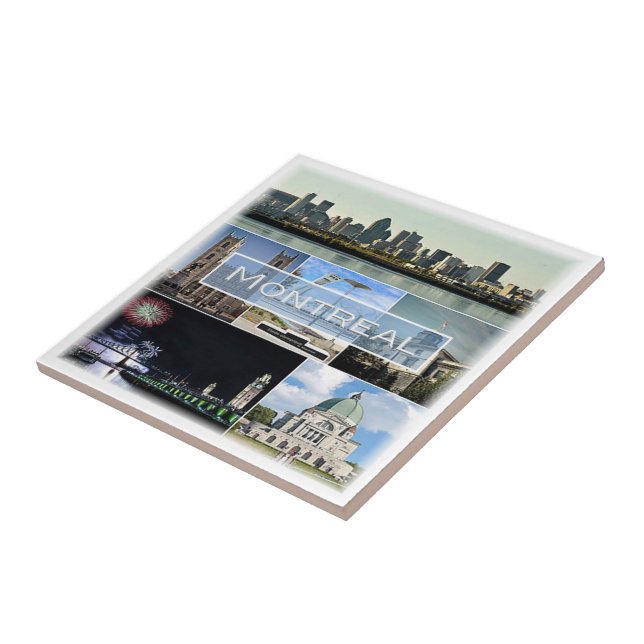 Azulejo De Cerâmica zCA010 MONTREAL, Mosaico, Canadá, América, (Lateral)