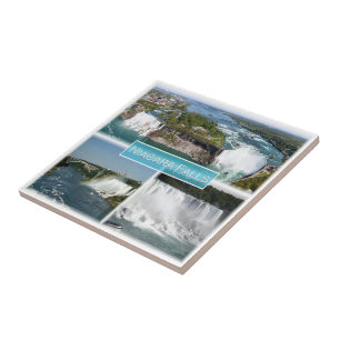 Azulejo De Cerâmica zCA012 NIAGARA FALLS da ponte arco-íris,