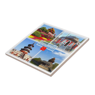 Azulejo De Cerâmica zCN004 TIANANMEN Pequim, Ásia,