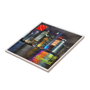 Azulejo De Cerâmica zCN019 TIANJIN, China, Ásia,