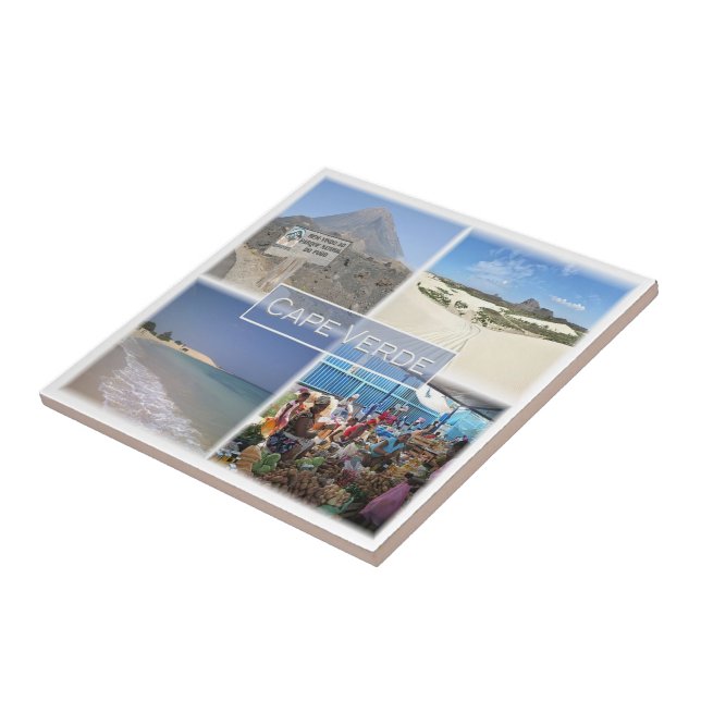 Azulejo De Cerâmica zCV24 CAPE VERDE, Mosaico, África, frigorífico (Lateral)