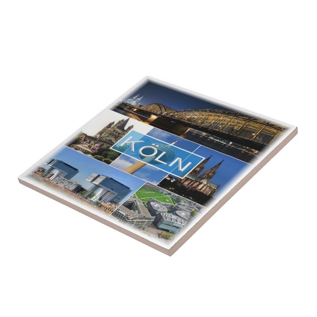 Azulejo De Cerâmica zDE013 COLOGNE KÖLN Alemanha, (Lateral)