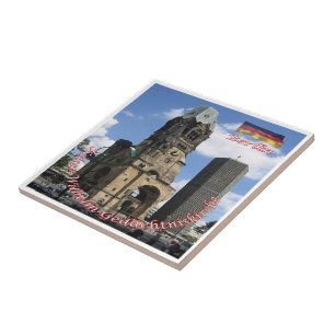 Azulejo De Cerâmica zDE038 BERLIN Kaiser Wilhelm Memorial Church,