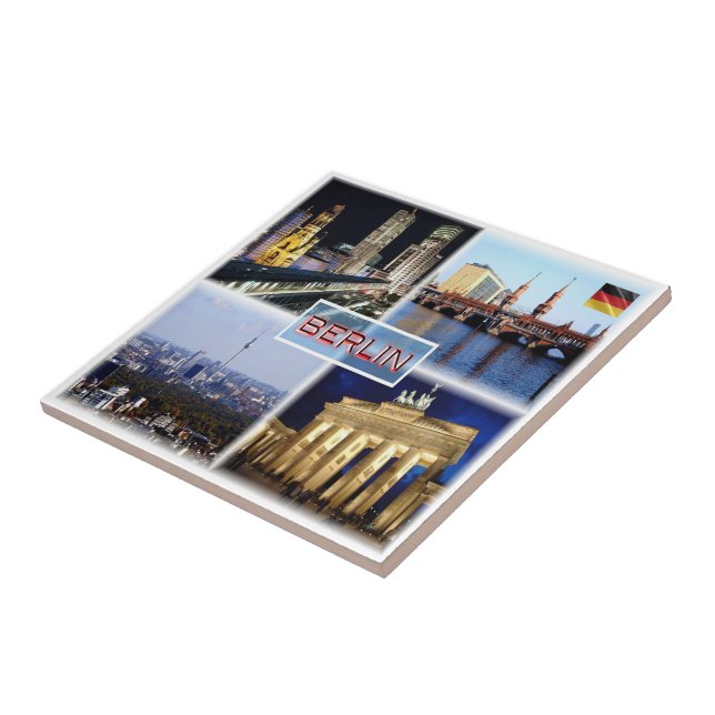 Azulejo De Cerâmica zDE090 BERLIN Bikini Haus Oberbaum (Lateral)