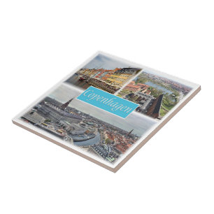 Azulejo De Cerâmica zDK003 COPENHAGEN Dinamarca,