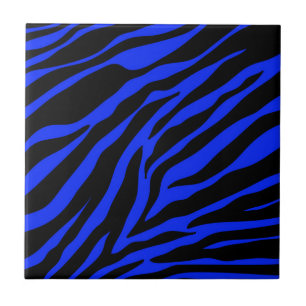 Azulejo De Cerâmica zebra azul