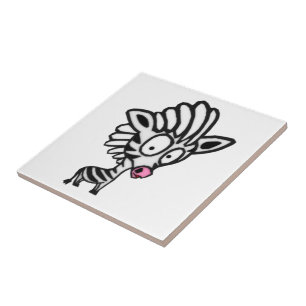 Azulejo De Cerâmica Zebra Cartoon Bonito