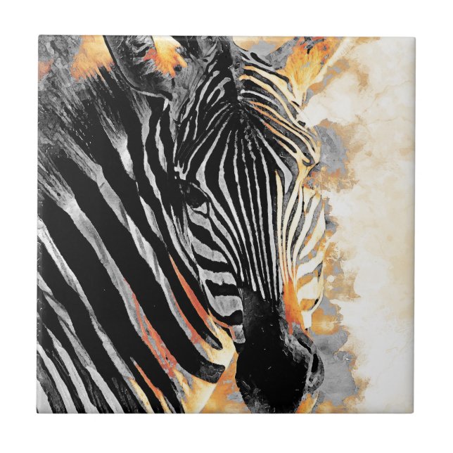 Azulejo De Cerâmica #zebra da zebra (Frente)