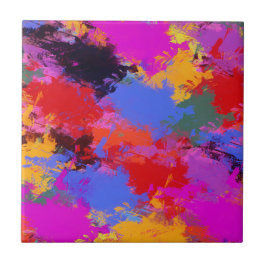 Azulejo De Cerâmica Zebra pintada