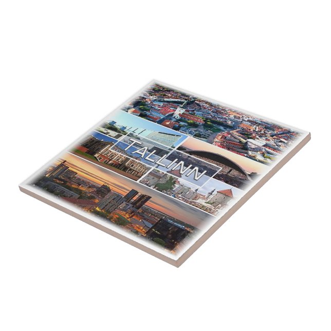 Azulejo De Cerâmica zEE004 TALLINN Estônia, frigorífico (Lateral)