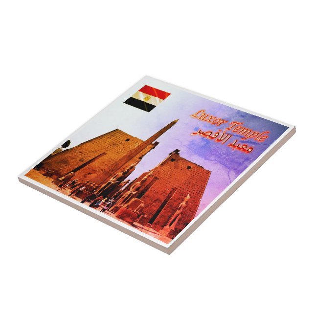 Azulejo De Cerâmica zEG028 EGYPT, Templo Luxor, Entrada, Fridge (Lateral)