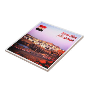 Azulejo De Cerâmica zEG037 MARSA ALAM, Mar Vermelho, Egito, África,