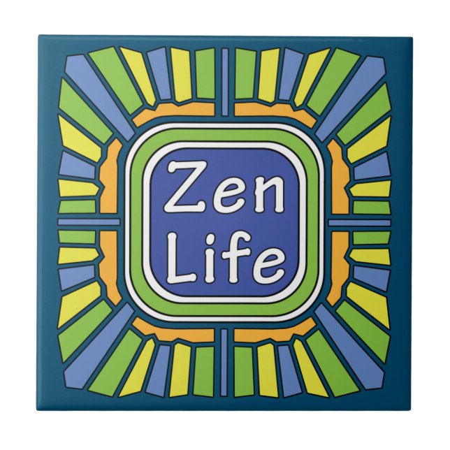 Azulejo De Cerâmica Zen Life para mim (Frente)