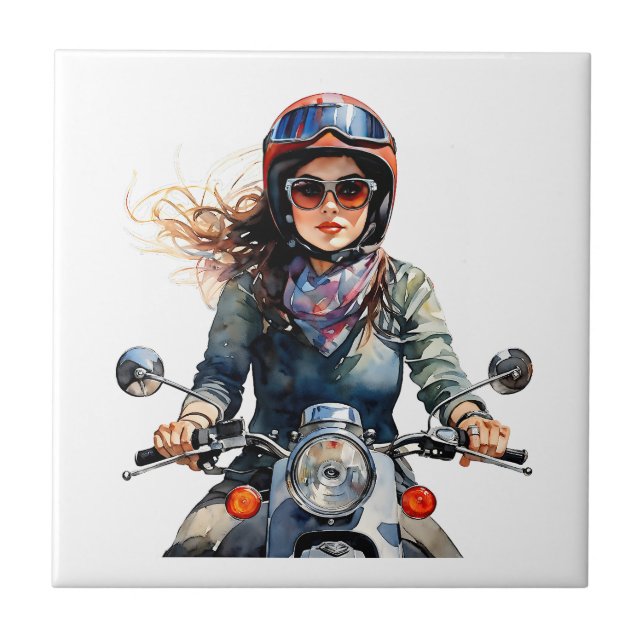 Azulejo De Cerâmica "Zephyra" "Vento Dolce" - Vento doce (Frente)