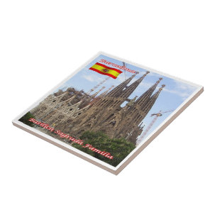 Azulejo De Cerâmica zES013 BARCELONA Basilica Sagrada Família,