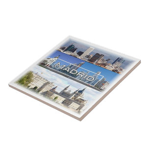 Azulejo De Cerâmica zES023 MADRID, Espanha,