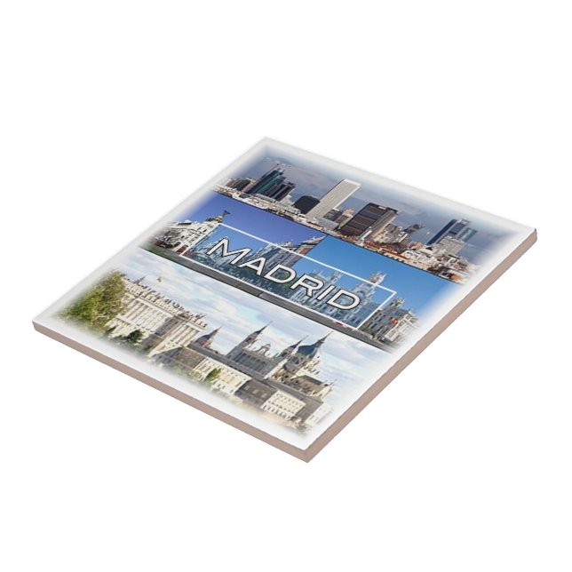 Azulejo De Cerâmica zES023 MADRID, Espanha, (Lateral)