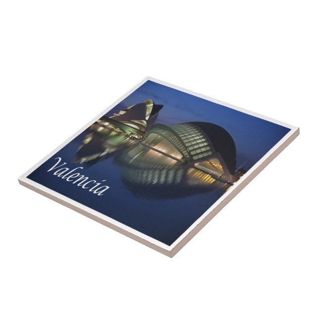 Azulejo De Cerâmica zES100 VALENCIA panorama, Espanha, (Lateral)