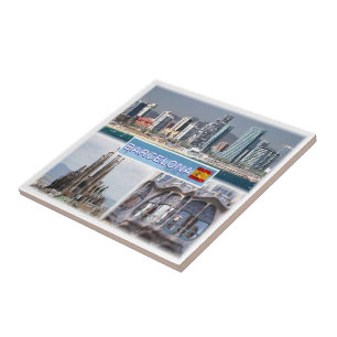 Azulejo De Cerâmica zES157 BARCELONA, Sagrada Família Catalunha