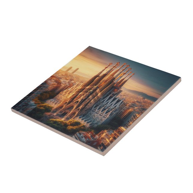 Azulejo De Cerâmica zESa13 BARCELONA Basilica Sagrada Família, (Lateral)