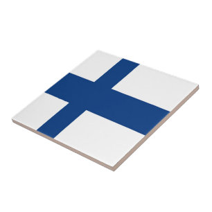 Azulejo De Cerâmica zFI001 FINNISH FLAG, Finlândia,