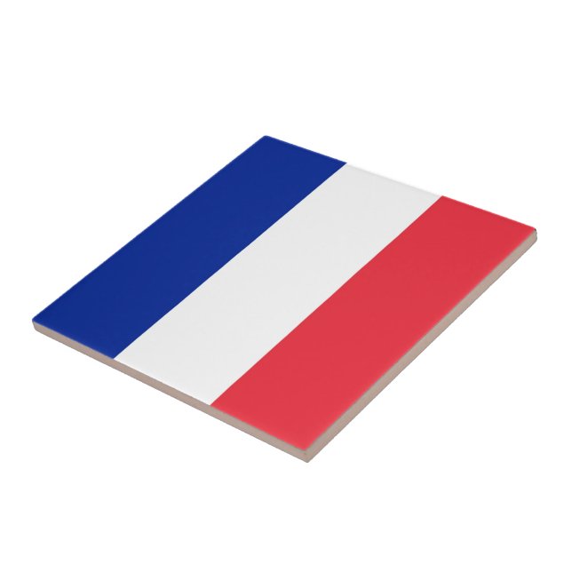 Azulejo De Cerâmica zFR001 French FLAG, França (Lateral)