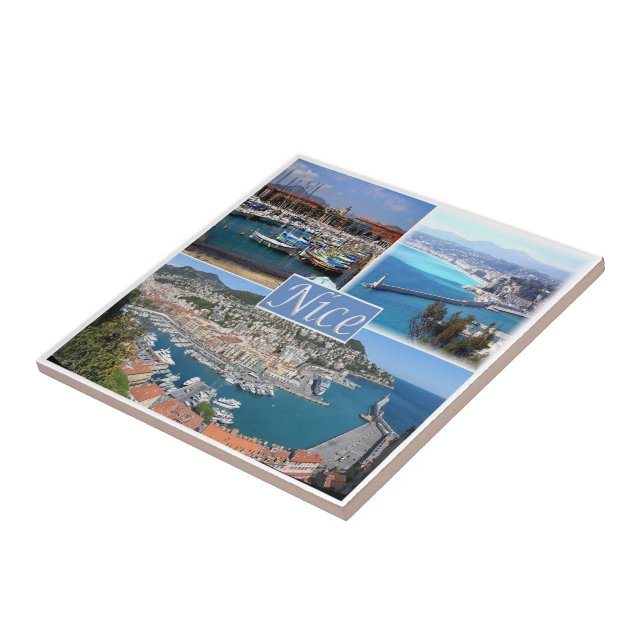 Azulejo De Cerâmica zFR044 NICE, Provence, França (Lateral)