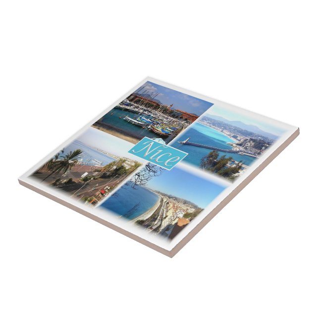 Azulejo De Cerâmica zFR045 NICE, Provence, França (Lateral)