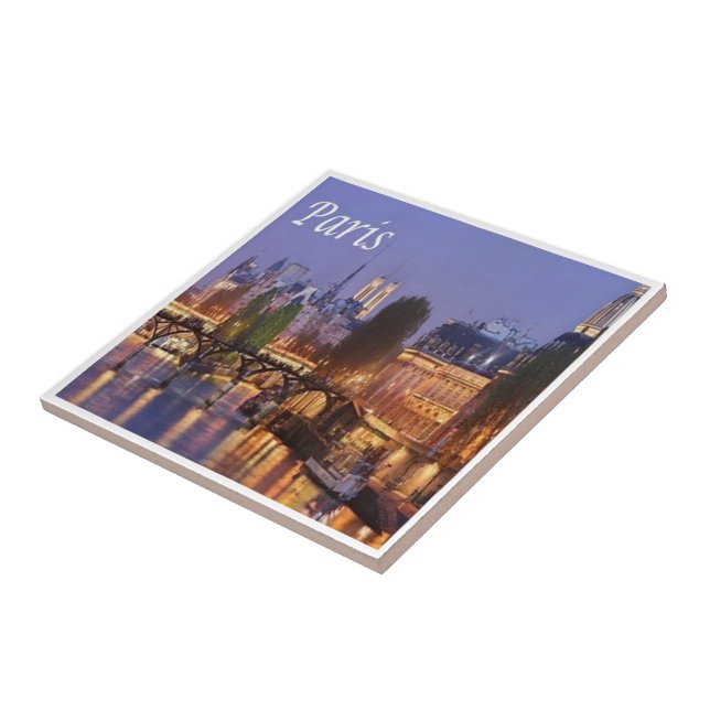 Azulejo De Cerâmica zFR065 PARIS panorama, França, (Lateral)