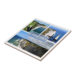 Azulejo De Cerâmica zFR101 ETRETAT Normandy