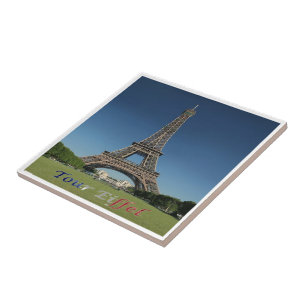 Azulejo De Cerâmica zFR150 EIFFEL TOWER, Paris, França,