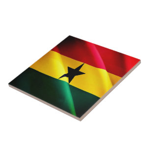 Azulejo De Cerâmica zGH002 GHANA, Sinalizador de onda, África,