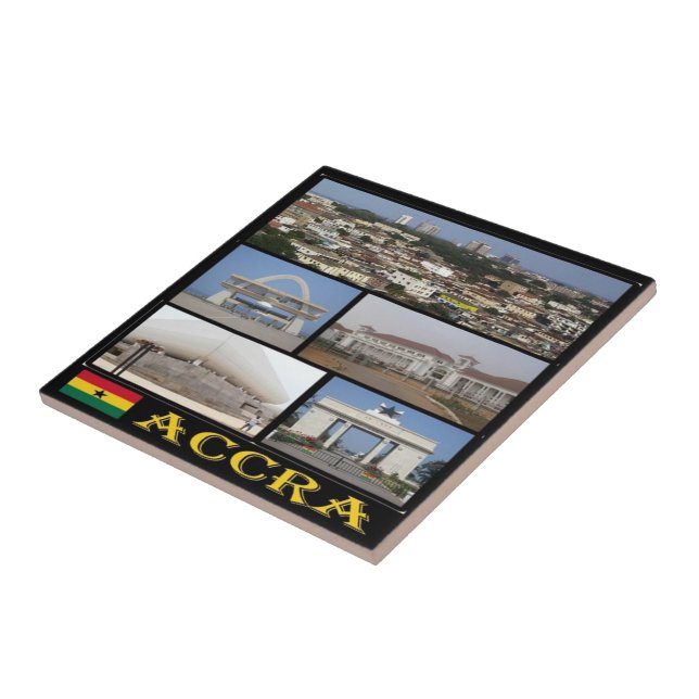 Azulejo De Cerâmica zGH004 ACCRA, Mosaico, Gana, África, (Lateral)