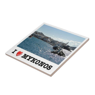 Azulejo De Cerâmica zGR048 MYKONOS, Porta antiga, Grécia,