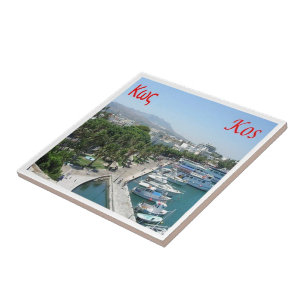 Azulejo De Cerâmica zGR055 KOS, Grécia,