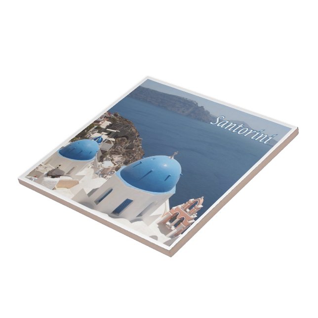 Azulejo De Cerâmica zGR070 SANTORINI Thera, Oia, Grécia, (Lateral)