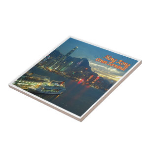 Azulejo De Cerâmica zHK009 OCEAN TERMINAL Hong Kong, Ásia,