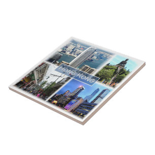 Azulejo De Cerâmica zHK011  HONG KONG, Lembrança, 