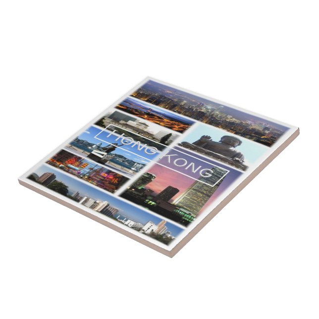 Azulejo De Cerâmica zHK012 HONG KONG, Ásia, (Lateral)