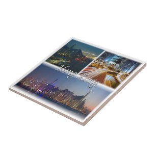 Azulejo De Cerâmica zHK013 HONG KONG, Ásia,